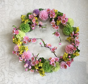 壁掛けアレンジ